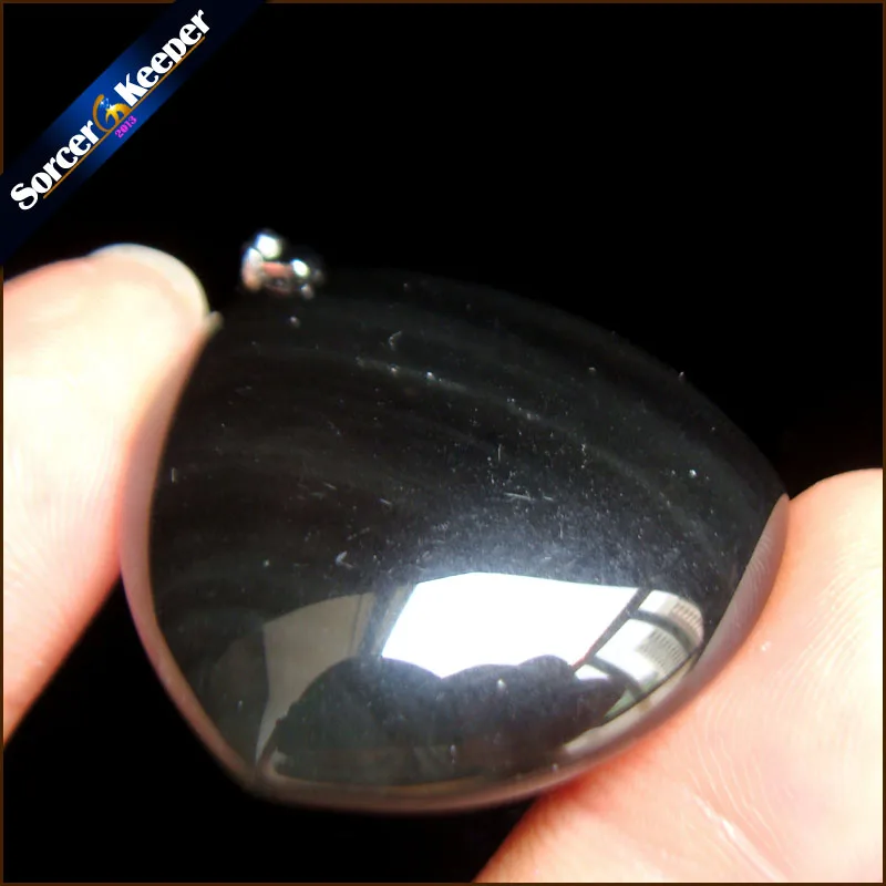 Hot Crystal Jewelry Accessory Pendant Natural Obsidian Stone Beads Statement Necklace Pendants For Men Jewellery Bijou SS614 | Украшения и