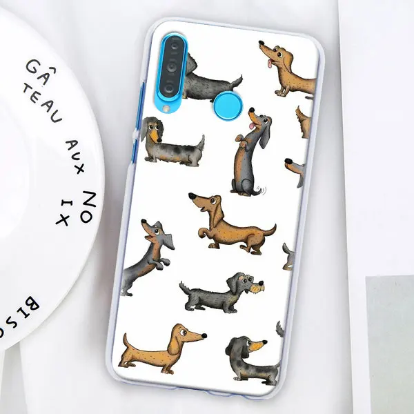006 Такса докси Цветок Собака Щенок Футляр для телефона для huawei P30 Pro P10 P20 P30 Lite P8 P9 Lite P Smart Plus чехол - Цвет: 006