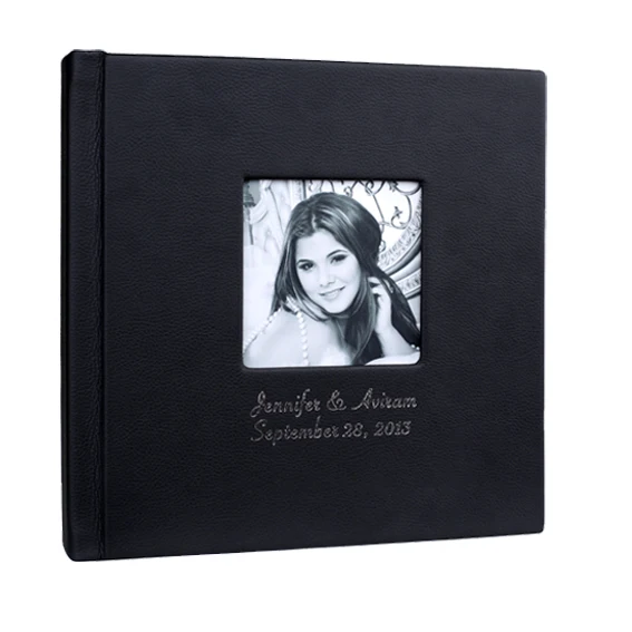 

Leather cover flush mount wedding photo albums For newlyweds or Professional Photographer