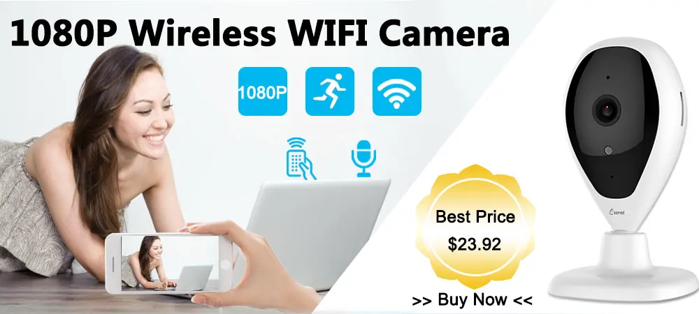 KEEPER HD 2.0MP 1080P Беспроводная ip-камера видеонаблюдения, безопасность, Wi-Fi, с Bluetooth, PTZ, Сигнализация Движения, двусторонняя связь, IR 3