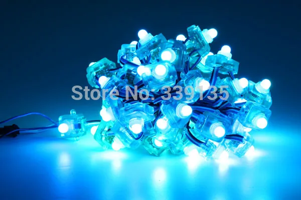 12mm WS2811 LED Pixel light square shape full color 50pcs a string DC5V input Waterproof IP68 led pixel module | Лампы и освещение
