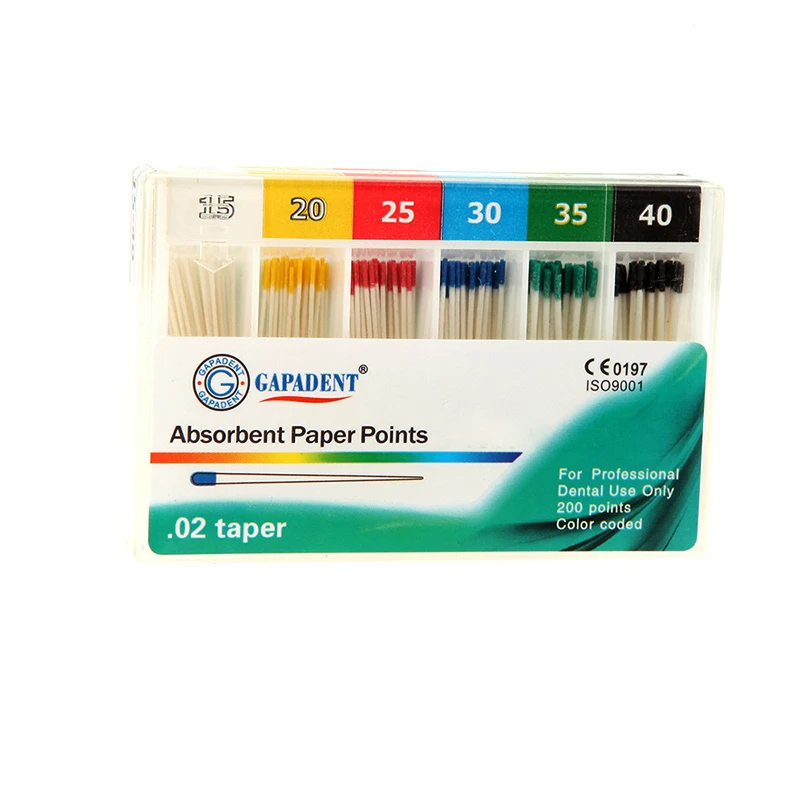 Стоматологическая абсорбирующая бумага 200 шт./упак. для удаления корней