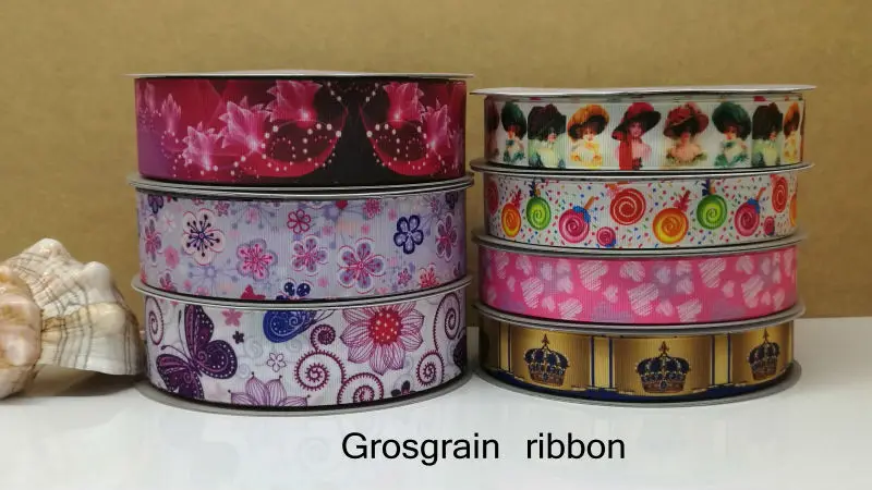Лента 50 ярдов Индивидуальные Ленты мультфильм печатных grosgrain ленты и атласная лента