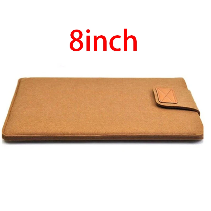 8 inch Khaki 7,9 9,7 10,1 8,0 дюймов Универсальный шерстяной фетр Планшеты чехол сумка для ipad 2 3 4 Mini 1 ipad Air 2 для samsung M ipad Чехол чехол Карманный чехол - Цвет: 8 inch Khaki
