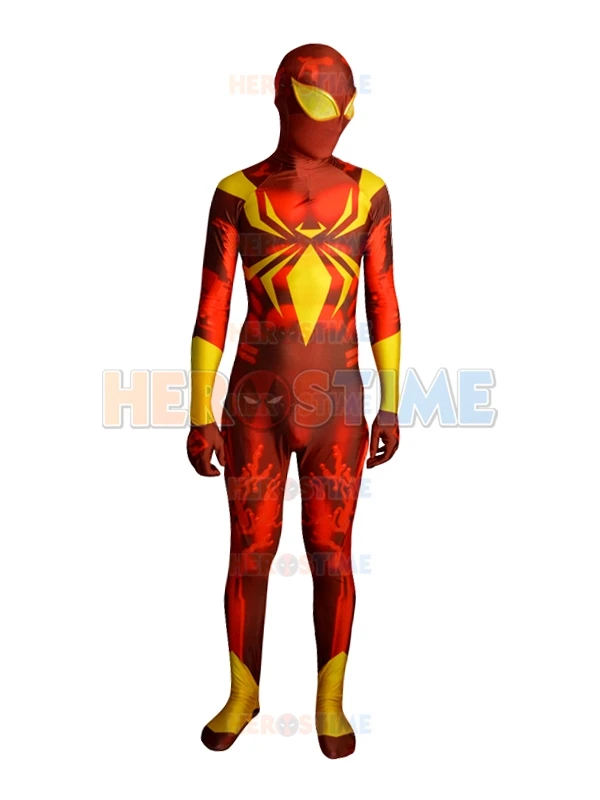 Новейший костюм Железного Человека-паука с 3D принтом лайкра спандекс полный