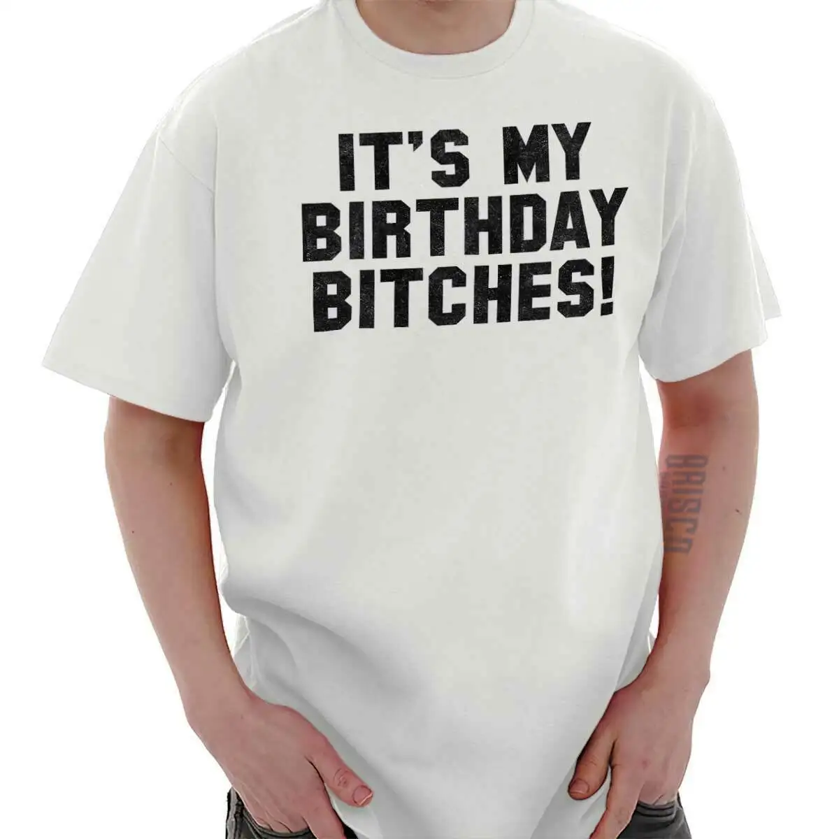 Забавная футболка My Birthday Bitch классный подарок милая Классическая саркастичная