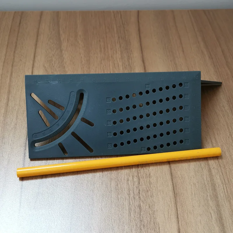 3D Mitre угловая измерительная линейка 45 90 градусов комбинированная квадратная деревообрабатывающая измерительная линейка переводная столярные инструменты транспортиры
