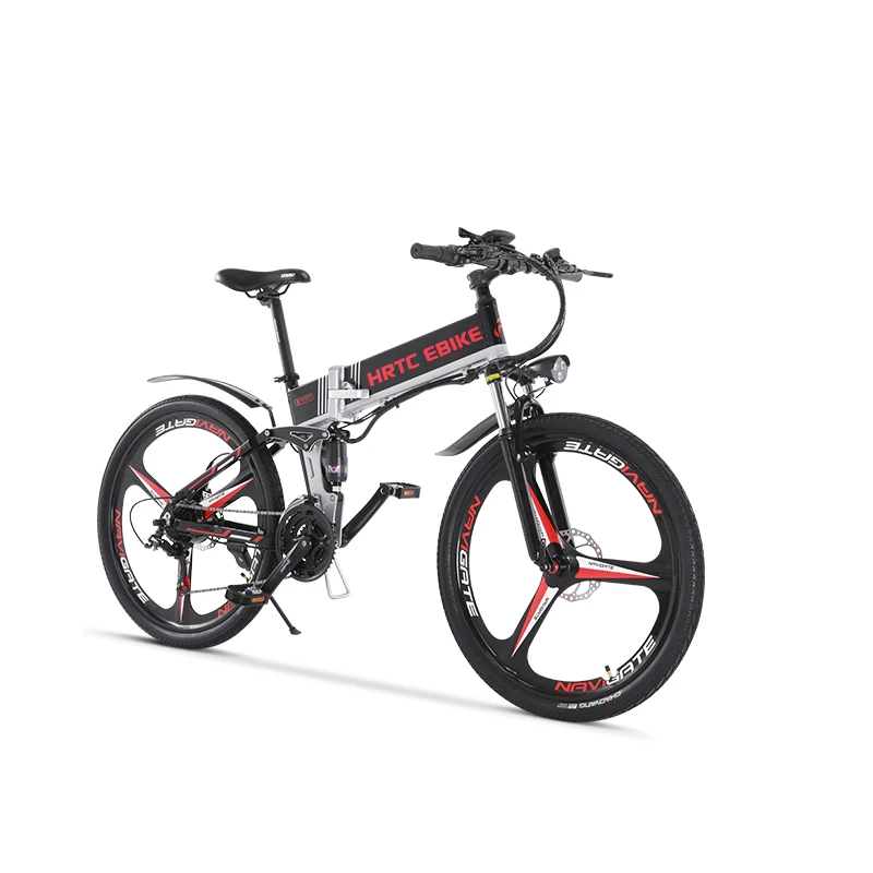 

26inch electric mountain bike 500W high speed 40km/h fold electric bicycle 48v lithium battery hidden in frame EMTB
