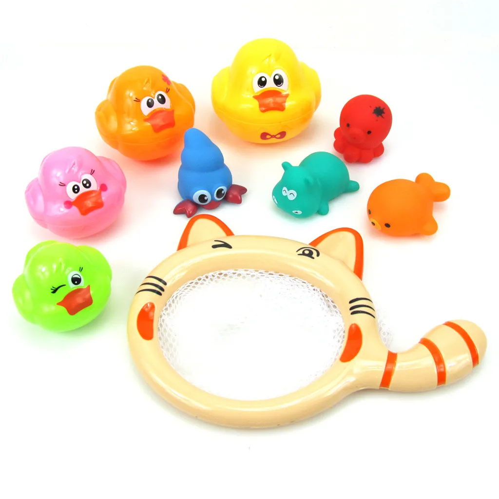 

Bath toy 2019 NEW Bath Toys For Toddlers Early Educational Toy for Bathtub Game 9pcs 7.15
