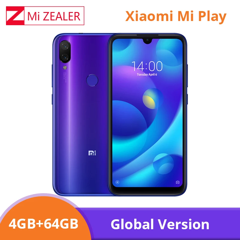 Глобальная версия Xiaomi Mi Play 4GB 64GB мобильный телефон 5 84 &quot19:9 полный экран P35
