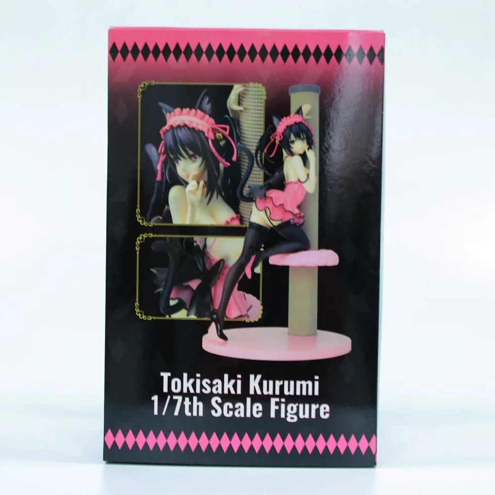 Датируйте живой кошмар токисаки Куруми девочка-кошка вер. Платье Сексуальная ПВХ