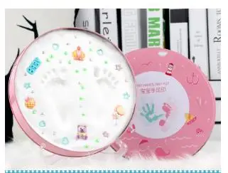 2021 синяя и розовая коробка Детские сувениры изготовление ручек следов