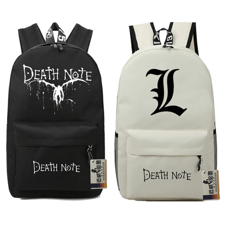 Death Note школьные рюкзаки для детей сумка подростков модная нейлоновая на плечо