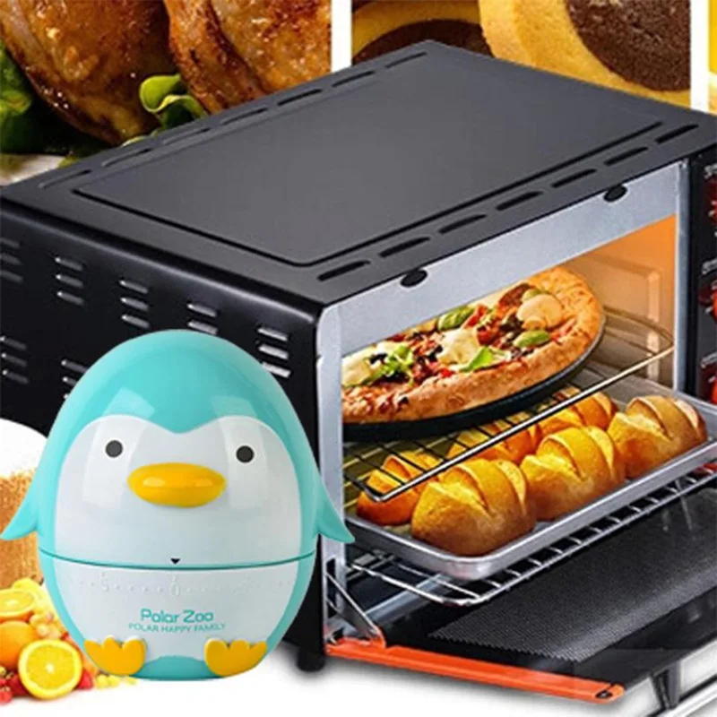 Механический таймер обратного отсчета пингвина до 60 минут вращающаяся рукоятка