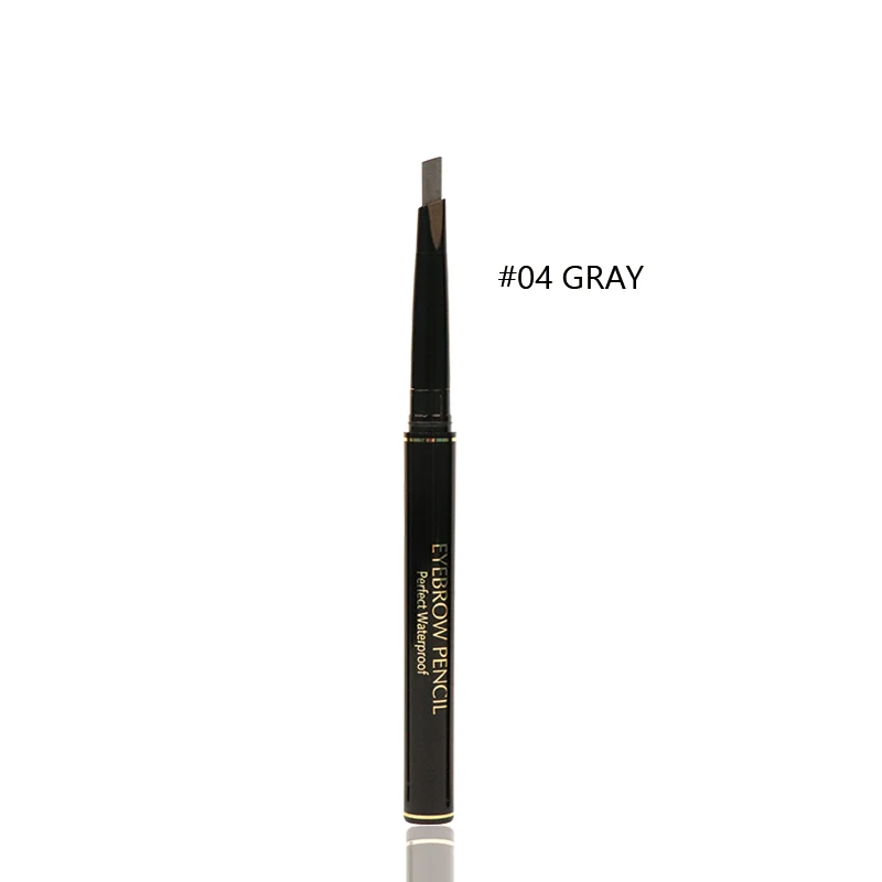 04Gray MIXDAIR, 4 цвета, карандаш для бровей, натуральный, водостойкий, долговечная краска, тату, карандаш для бровей, макияж глаз, косметика - Цвет: 04Gray
