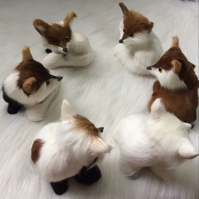

ZILIN mini adorable fox simulated sitting fox