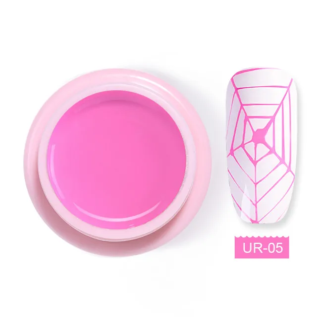 5ml Spider Gel 5 Ur Sugar 7 мл Блестящий Гель-лак для ногтей с пауком проволочный эластичный рисунок УФ-гель впитывающий вытягивающий Шелковый лак для ногтей с пауком - Цвет: 5ml Spider Gel 5