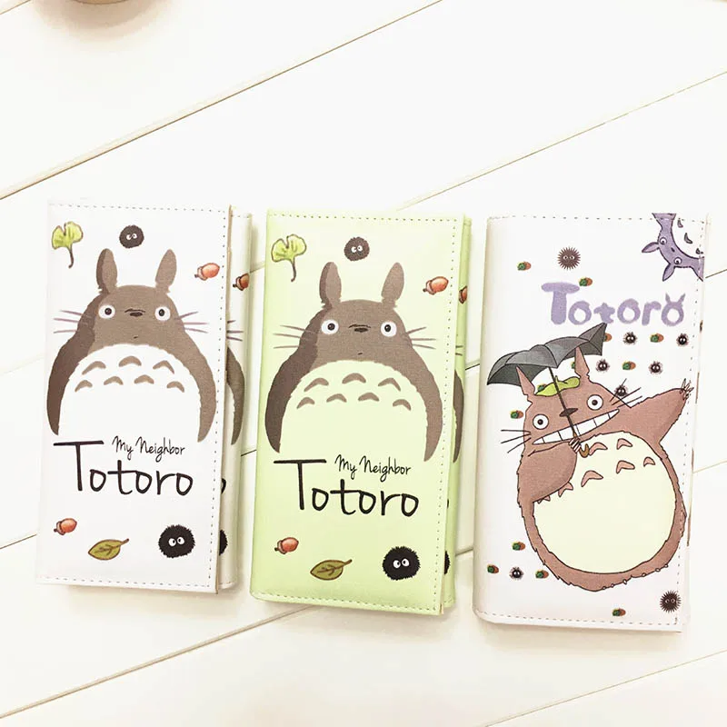 1 шт. Милые Тоторо женские длинные кошельки для женщин Высокое качество кожаный
