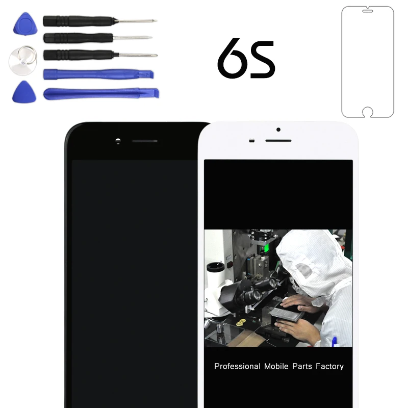 100% небитым пикселем для AAA 1 шт. iPhone 6S ЖК экран с сенсорным экраном дигитайзер