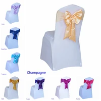 20 colours spandex chair sash butterfly style satin bow tie lycra sash fit all chairs spandex wedding hotel party chair sash