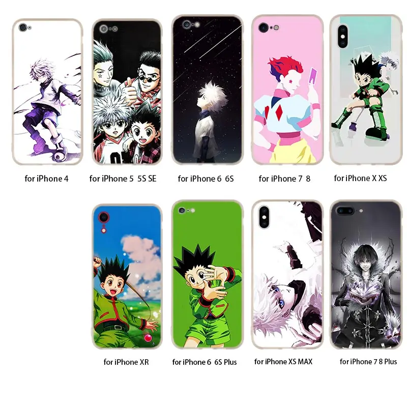 Мягкий чехол из ТПУ для iPhone 12 Mini 11 Pro XS Max XR X 8 7 6 Plus 5S SE S Обложка Hunter Anime 2020 | Мобильные