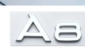 Хром задний багажник Письма Количество Знак Эмблемы для Audi A3 A4 A5 A6 A7 A8 A4L A6L A8L |
