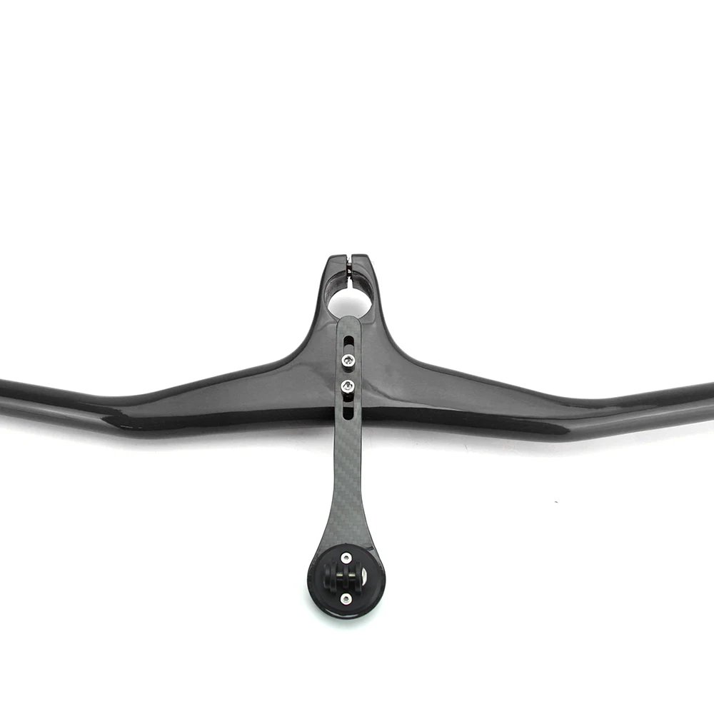 Ullicyc 2019MTB Bicycle Riser-17 degree One-shaped Integrated Handlebar With Stem 3K Black Gloss or Matte Carbon bike Handlebar