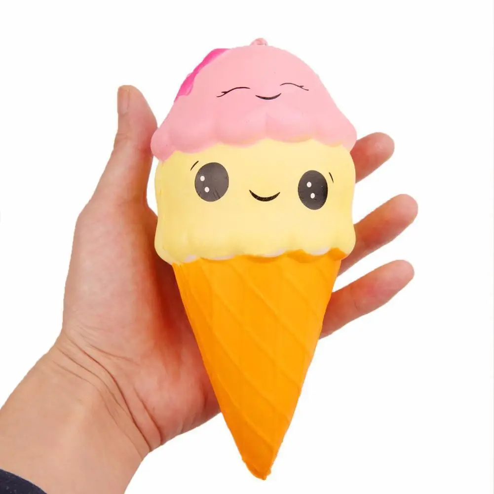 Kawaii мягкий Jumbo мягкое мороженое медленно поднимающееся удовольствие Poo кальмары милые ремешки для телефона Подарочные игрушки для детей мальчиков и девочек