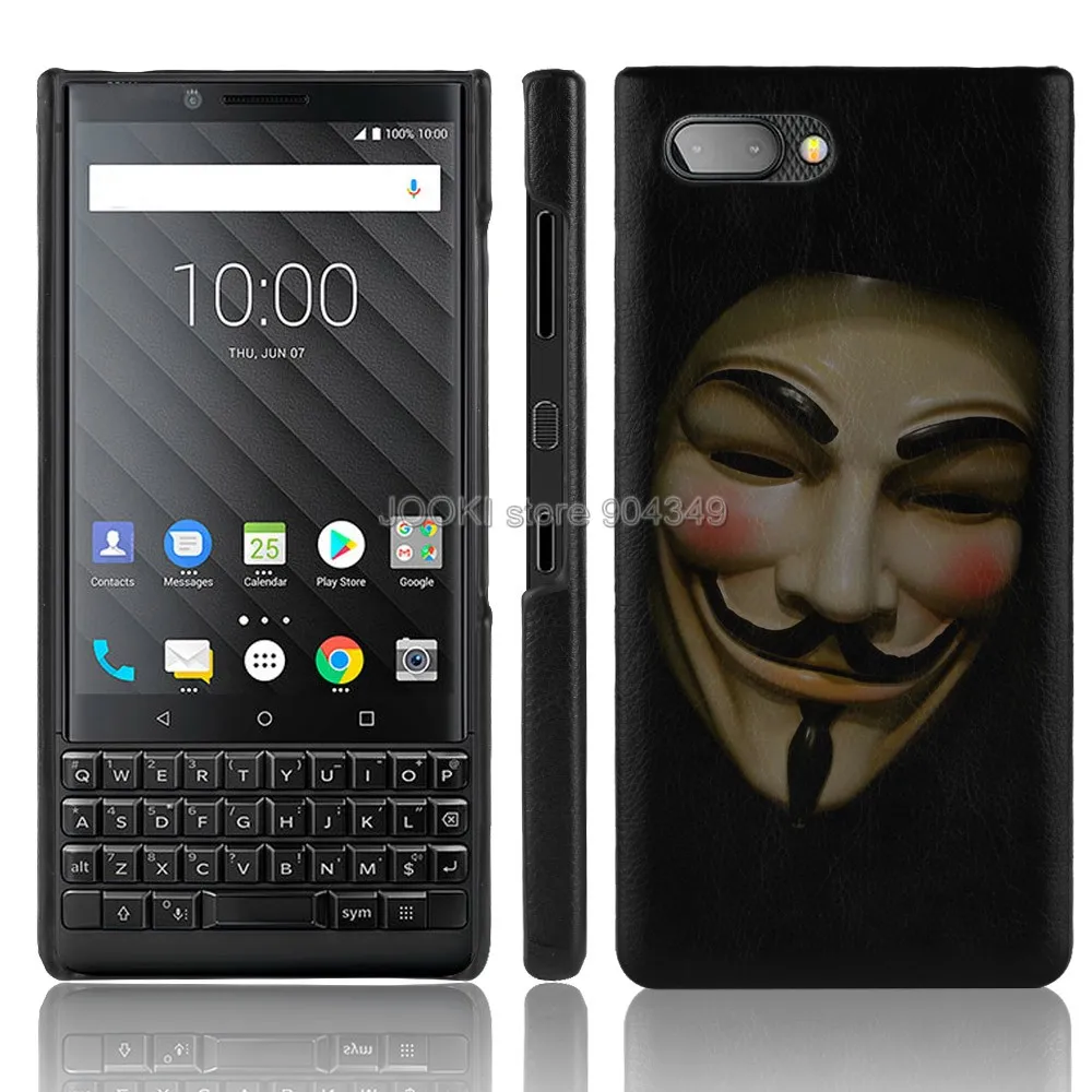 Чехол для BLACKBERRY KEY2 из 4 5 кожи чехол искусственной задняя крышка KEY 2 KEYTWO TWO BBF100 с