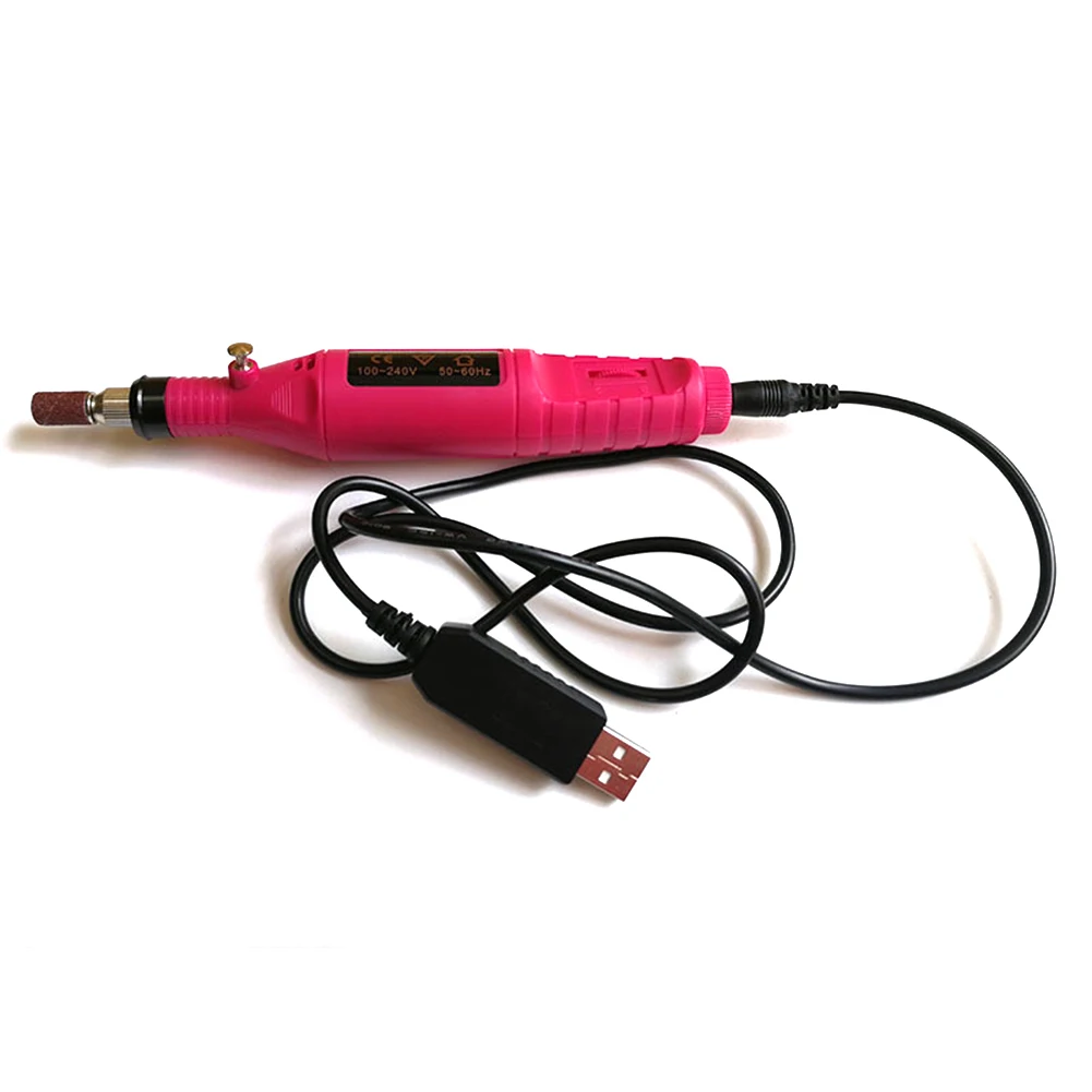 5 цветов, электрический USB гравер, ручка для ногтей, сверлильный станок, набор инструментов, устройство для удаления гель-лака, ручка для дизайна ногтей, набор инструментов для дизайна ногтей