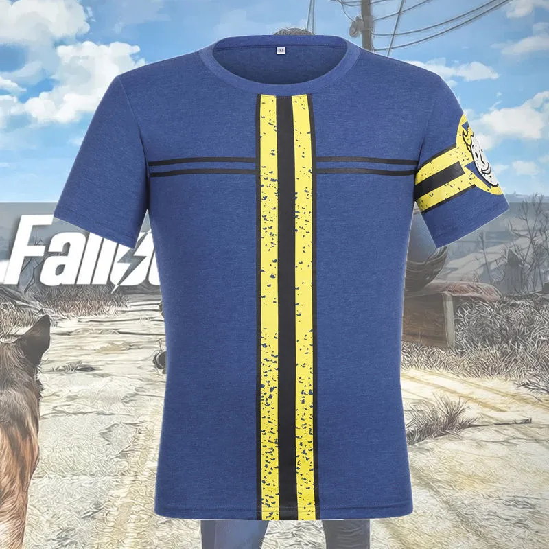 Игра Fallout 4 Nate костюм косплей Sole 111 Survivor популярная футболка костюм супергероя на Хэллоуин унисекс Топы