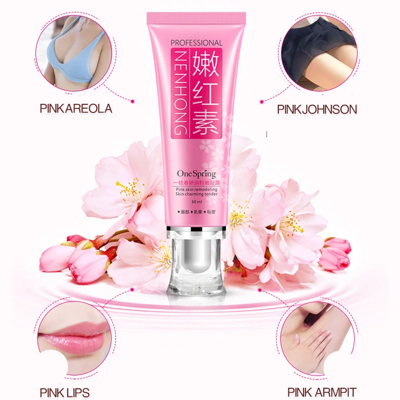 Розовый очищенный Осветляющий крем Интимная зона розовый Вагинальный Анальный