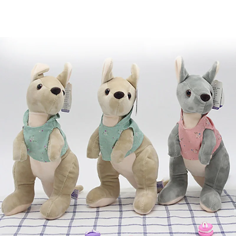 Dressing Kangaroo Plush Toy 25 cm Dolls For Children High Quality Soft Cotton Baby Brinquedos Animals Gift | Игрушки и хобби