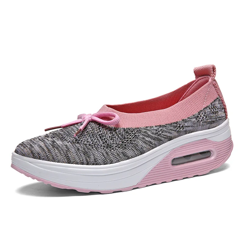 

XDA 2019 women shoes Flat Platform slip on casual single shoes woman mesh breathable casual chaussure femme zapatos mujer D355