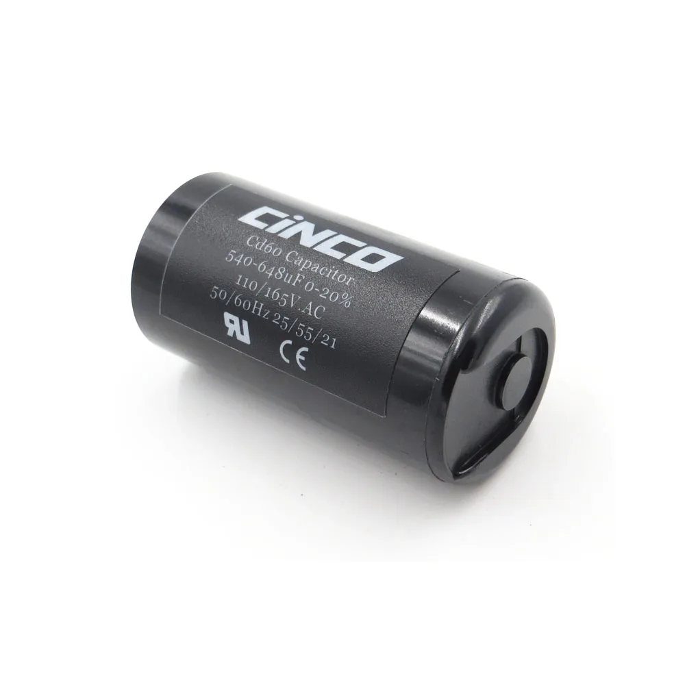 CD60 моторный запускаемый конденсатор 540 648 мкФ 110V 125V 165V mfd uf mf компрессор вентиляции
