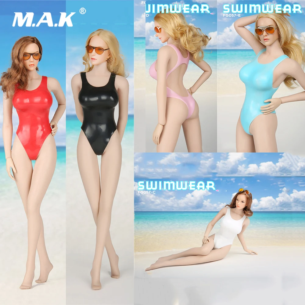 

FG057 1/6 Scale Sexy Female Clothes Set One Piece Cool Swimwear Bikini Clothing Set Model for 12" Action Figure Doll Accessory