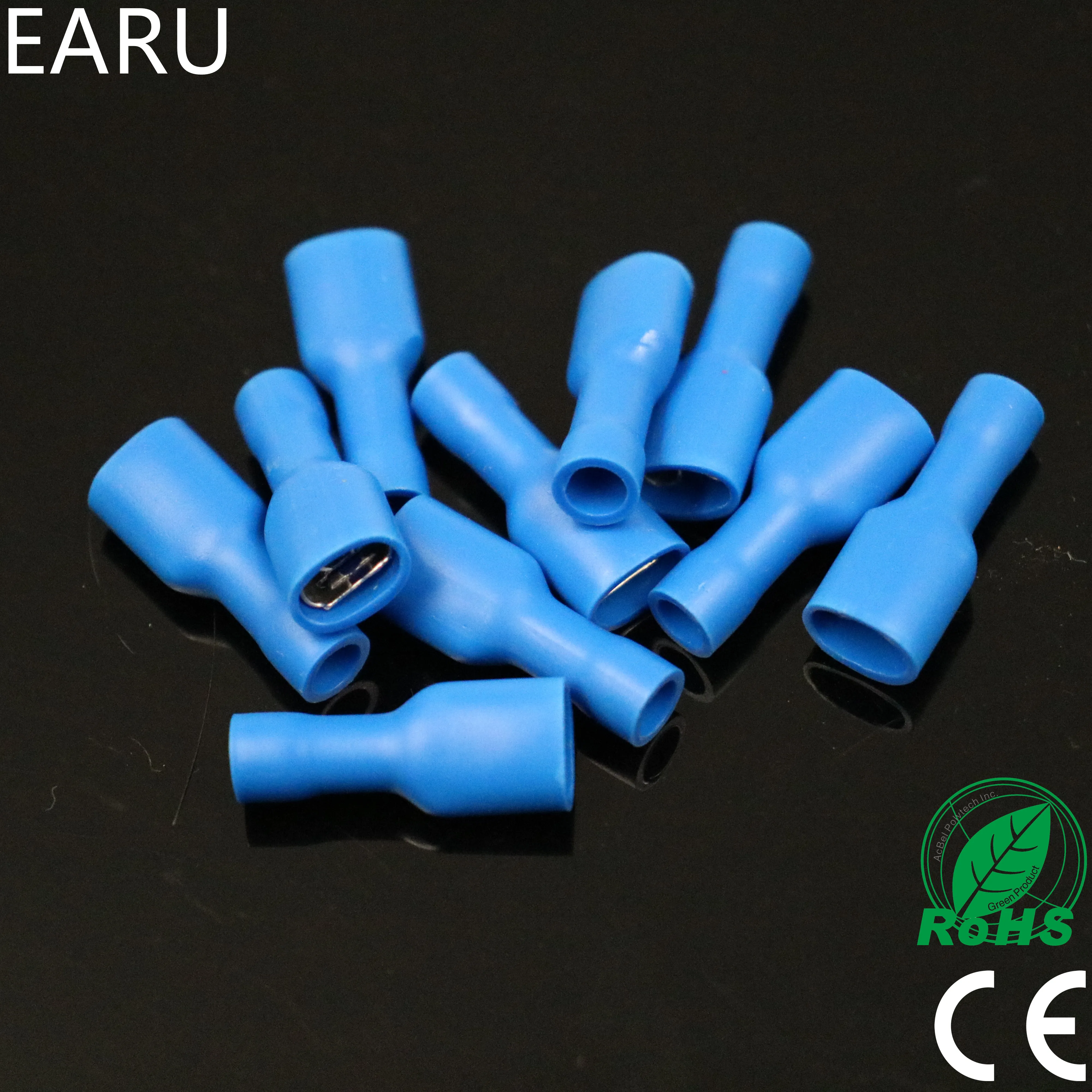 

FDFD2-250 FDFD2.5-250 Female Insulated Electrical Crimp Terminal for 1.5-2.5mm2 Connectors Cable Wire Connector 100PCS/Pack FDFD