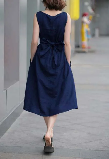 Новое дизайнерское Брендовое женское платье элегантное льняное для женщин