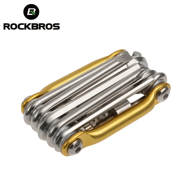 ROCKBROS Cr Mo металлический велоиструмент набор многофункциональный карманный мини