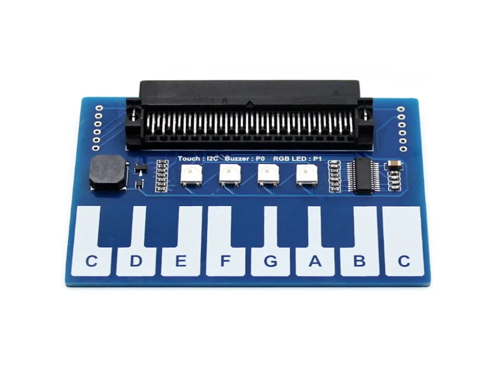 Waveshare пианино для micro:bit сенсорные клавиши воспроизведения музыки с 4-мя