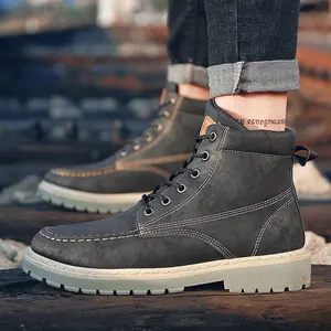 Tangnestвинтажные мужские ботильоны; мужские ботинки из искусственной кожи в британском стиле; Повседневная Осенняя обувь на платформе; модная обувь с высоким берцем; XMX931