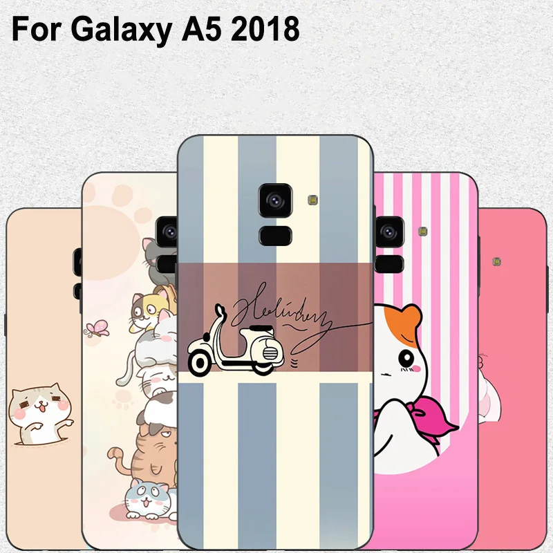 Чехол для Samsung Galaxy A5 2018 силиконовый чехол из ТПУ прозрачный мультяшный A 5 A530N чехлы