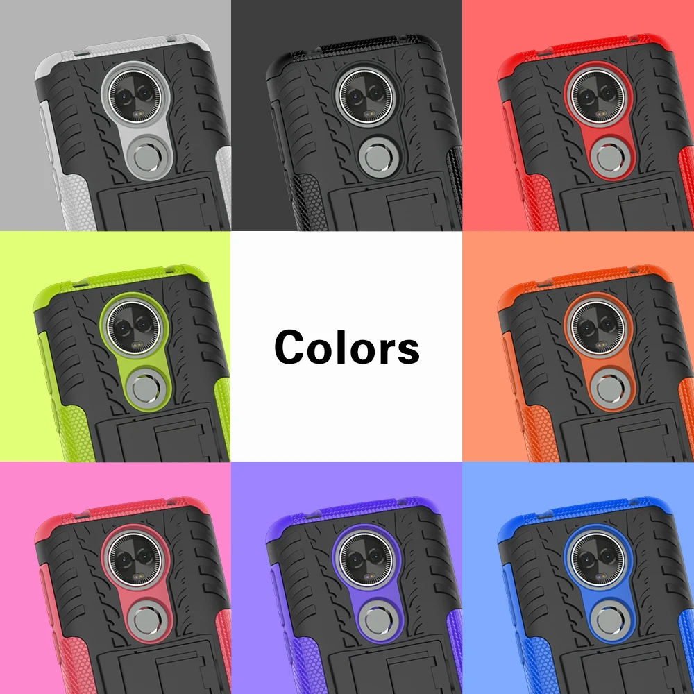 Сверхмощный чехол для Motorola Moto G7 G6 E5 E4 Z4 Z3 Z2 Play Plus One Power Kickstand Armor Hybrid TPU + PC жесткие
