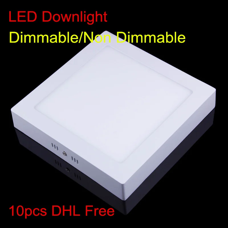 LED Downlight 9W 15W 25W 30W Surface LED indoor light 85-265V Dimmable LED Panel lamp light bulb With LED Transfermer DHL Free