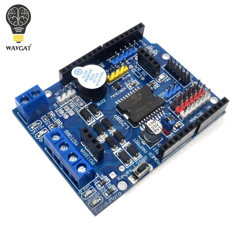 WAVGAT L298P контроллер скорости ШИМ двойной драйвер высокой мощности Bluetooth интерфейс