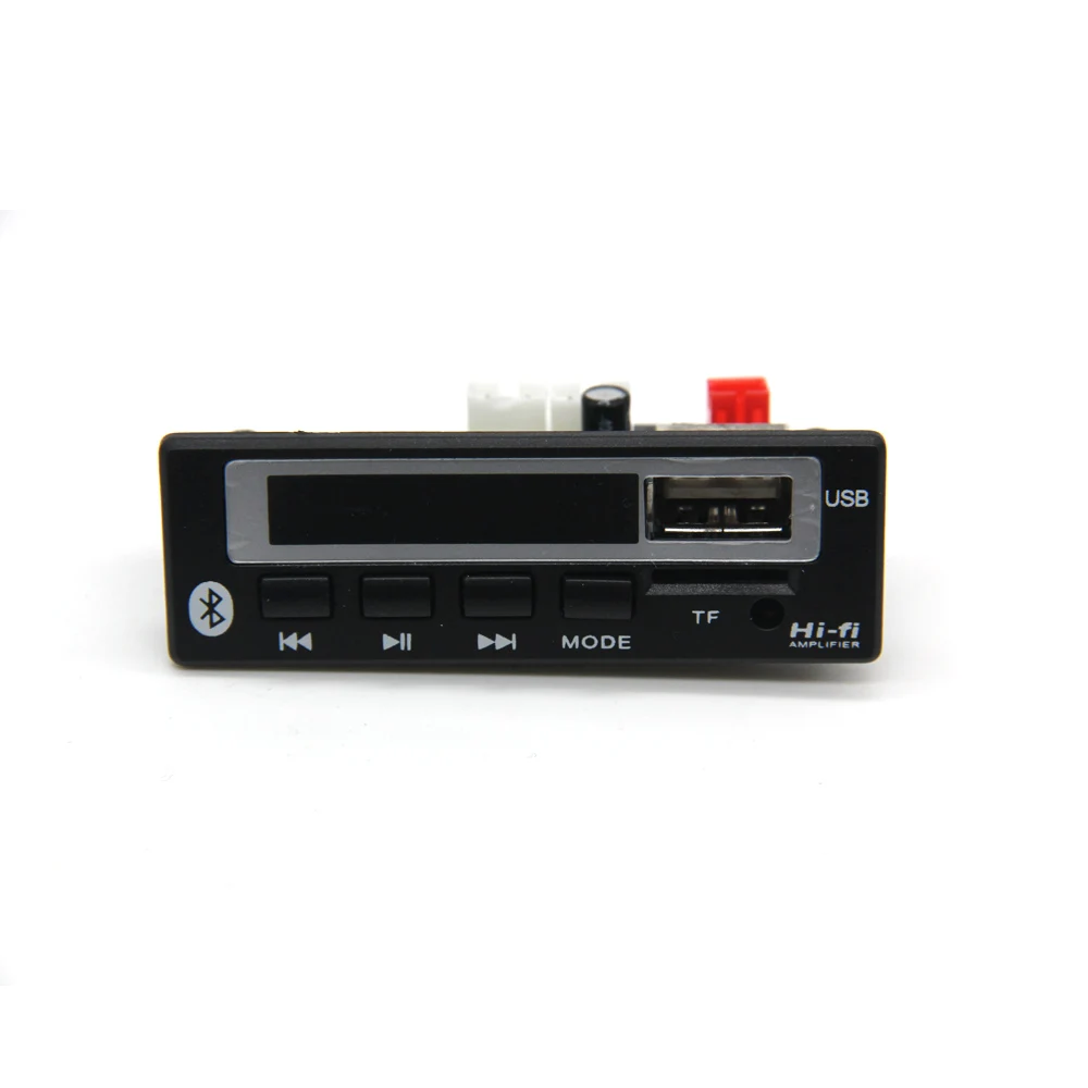 Белый HIFI Функция беспроводной Bluetooth 12 в MP3 WMA декодер доска аудио модуль USB TF радио для автомобиля MP3 доска - Цвет: Белый