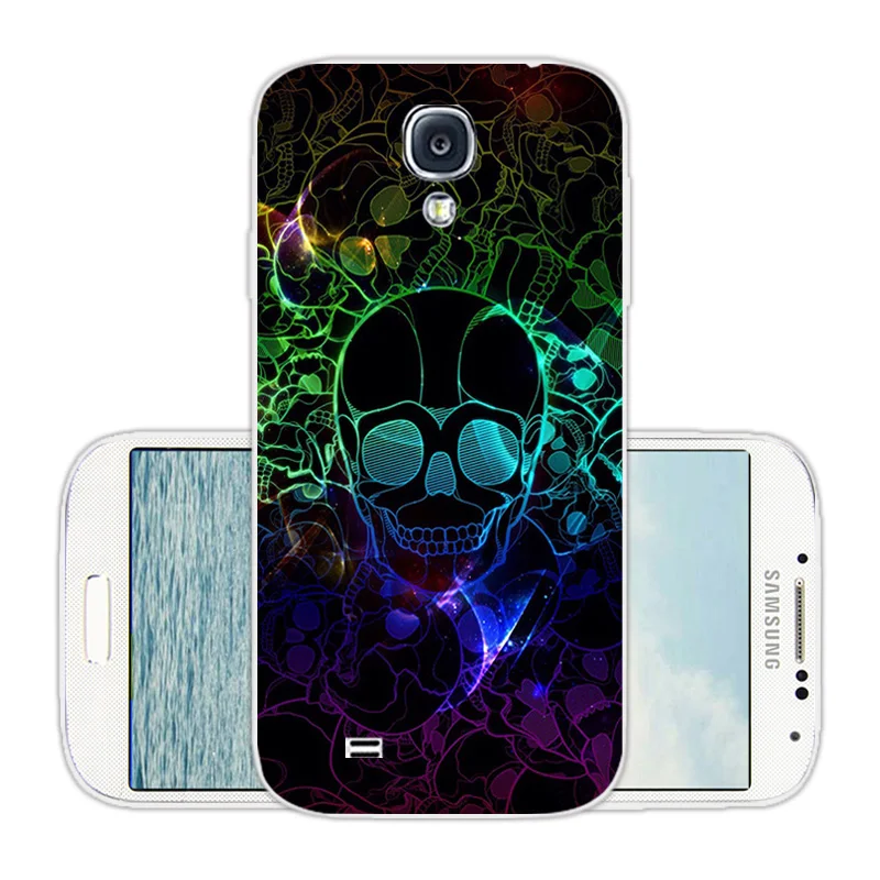 Для Samsung Galaxy S4 Мягкая силиконовая задняя прозрачная синяя крышка 5 0 дюйма для i9500