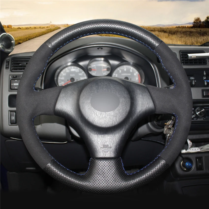 MEWANT черный чехол на руль из натуральной кожи и замши для Toyota RAV4 1998-2003 Celica 1998-2005 Corolla(US) 2003-2008 Matrix