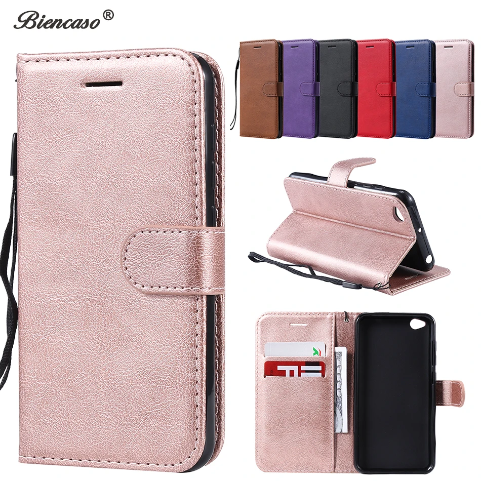 Чехол книжка для Redmi Go простой однотонный кожаный чехол бумажник Note 7S 7 6 5 Pro Xiaomi Play