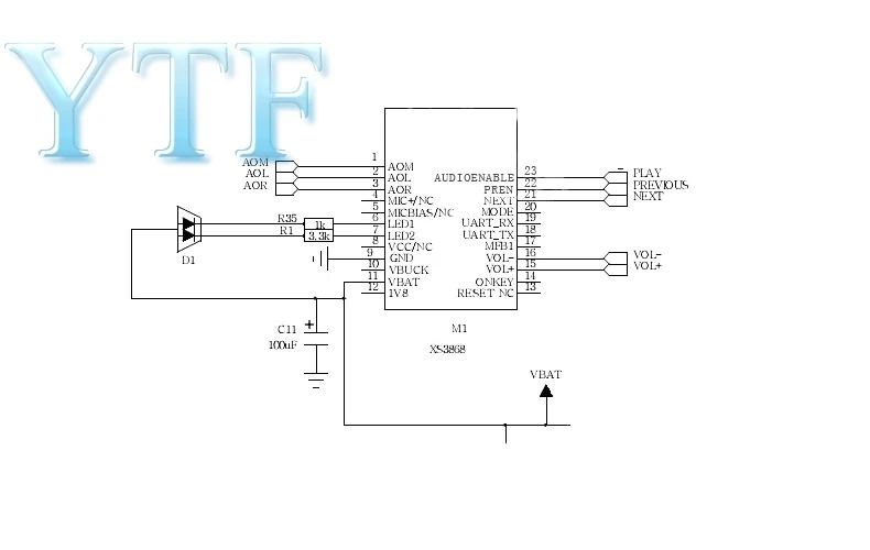 XS3868 Bluetooth Стерео Аудио Модуль OVC3860 Поддержка A2DP AVRCP 2.0 | Компьютеры и офис